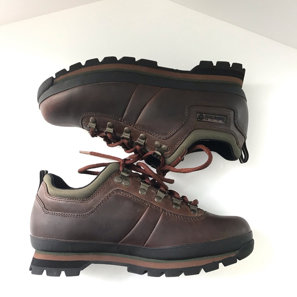 Vintage Timberland Leather Hiking Shoes Lace Up